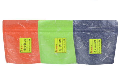 【送料無料】新茶お試しセット（かぶせ茶生形40g・煎茶40g・かりがね40g）